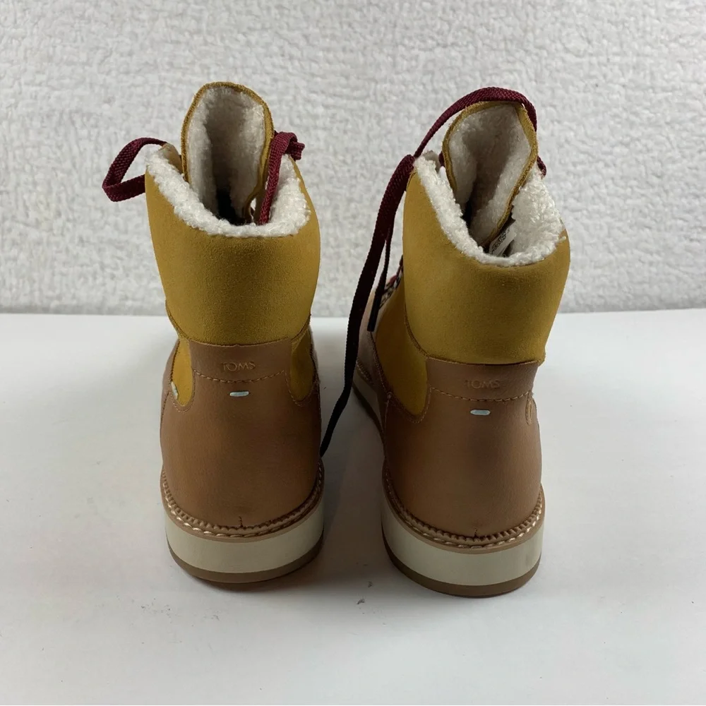 Tom's Mesa Hiking Boots Honey Oil Nubuck Suede Shoes Women's Size‎ 10 NWOB 7303 - Picture 9 of 10